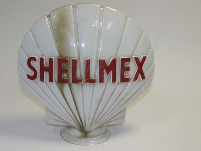 Lot 722 - 'Shellmex' Glass Petrol Pump Globe