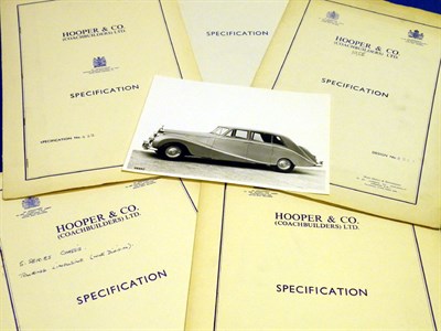 Lot 117 - Six Rolls-Royce / Bentley Specification Folders