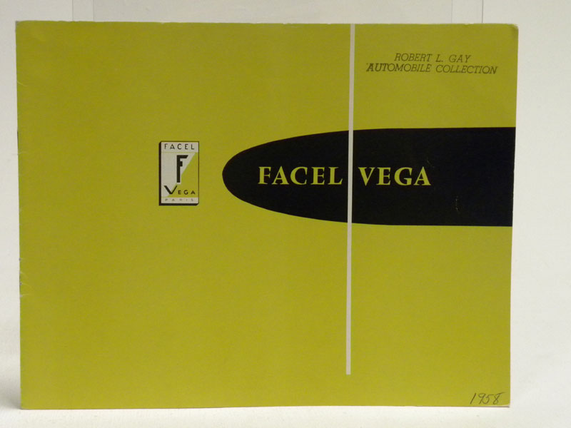 Lot 125 - Facel Vega F.V.S Sales Brochure