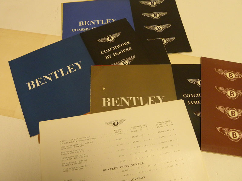 Lot 126 - Bentley Mk VI Sales Folder