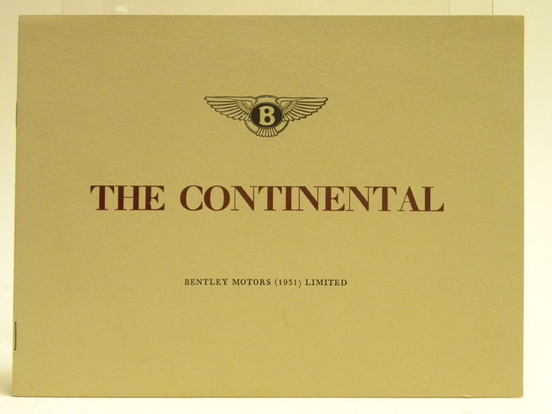 Lot 128 - Bentley R-Type Continental Sales Brochure