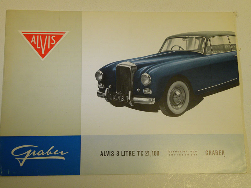 Lot 130 - Alvis TC21 'Graber' Sales Brochure