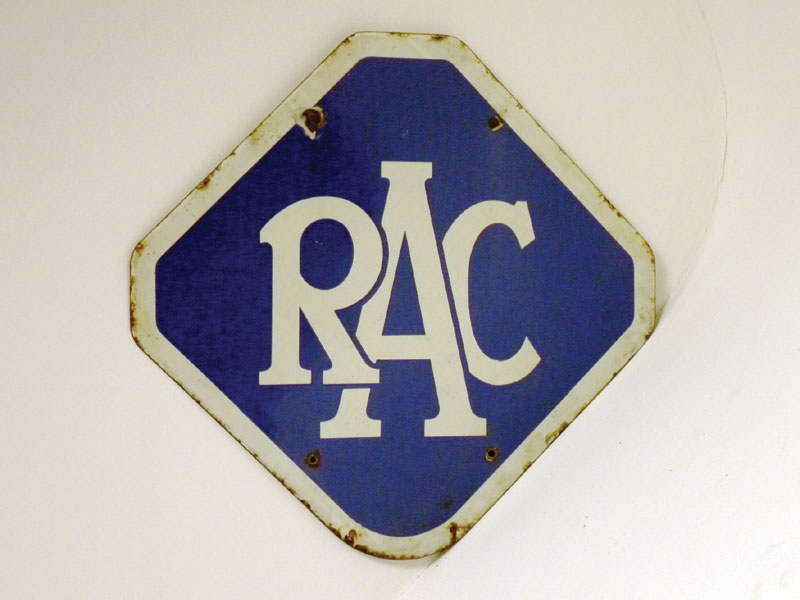 Lot 709 - RAC Enamel Advertising Sign