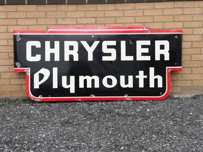 Lot 711 - Chrysler/Plymouth Enamel Sign **