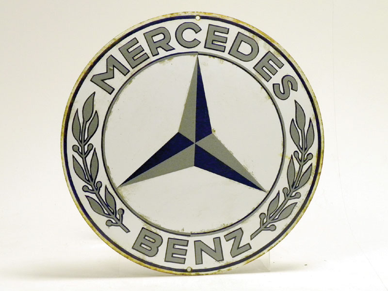 Lot 704 - Mercedes-Benz Circular Enamel Sign