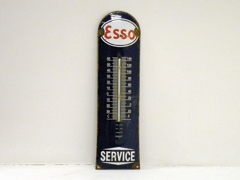 Lot 706 - Early Esso Enamel Garage Thermometer