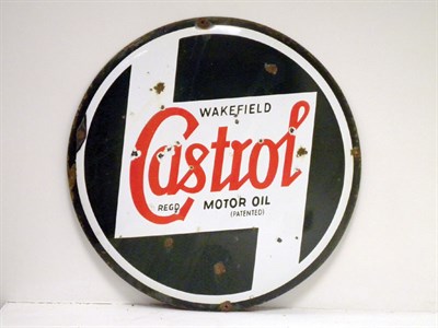 Lot 709 - Wakefield Castrol Enamel Sign