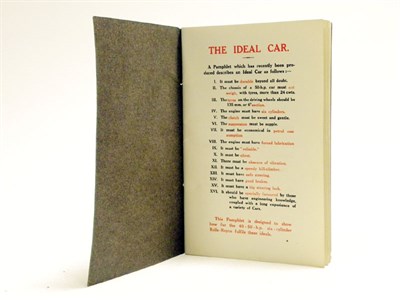 Lot 101 - 'The Ideal Car'