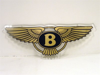 Lot 717 - A Perspex Bentley Motors Sign