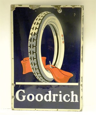 Lot 718 - Goodrich Tyres Enamel Advertising Sign