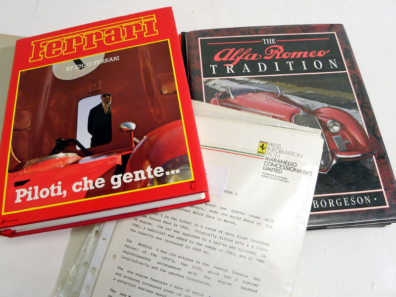 Lot 101 - Alfa Romeo & Ferrari Books