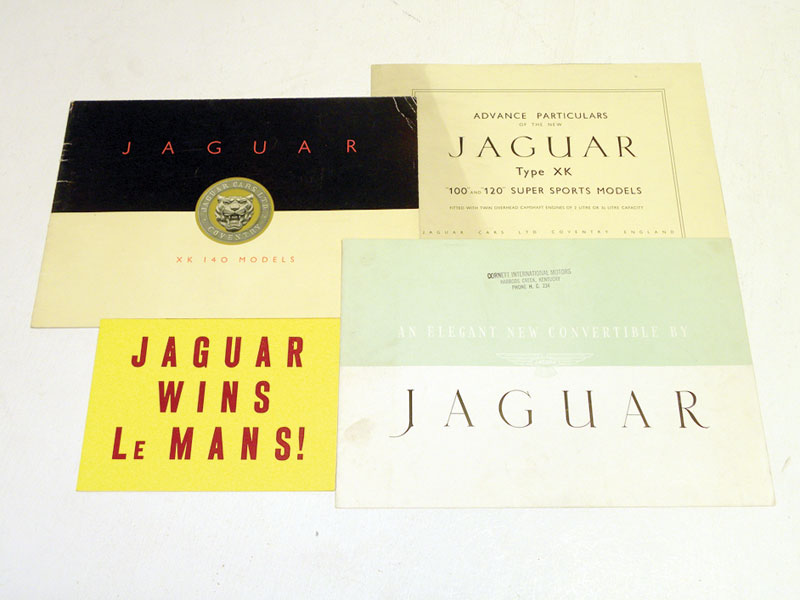 Lot 112 - Four Jaguar Sales Brochures