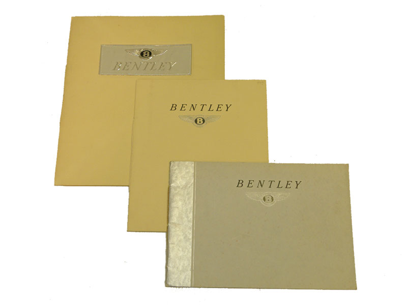 Lot 133 - Three Bentley Sales Brochures