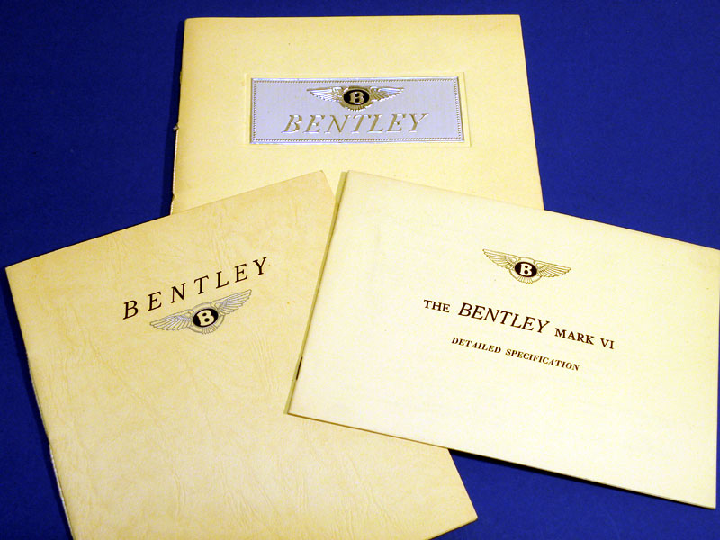 Lot 134 - Three Bentley Sales Brochures