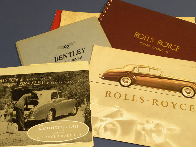 Lot 139 - Seven Rolls-Royce/Bentley Sales Brochures