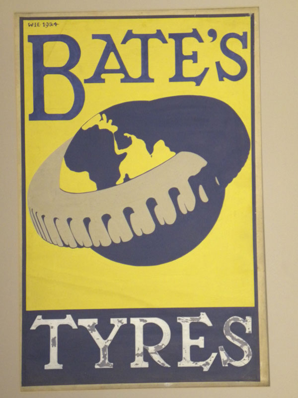 Lot 15 - Bate's Tyres Original Poster Artwork (Proof)