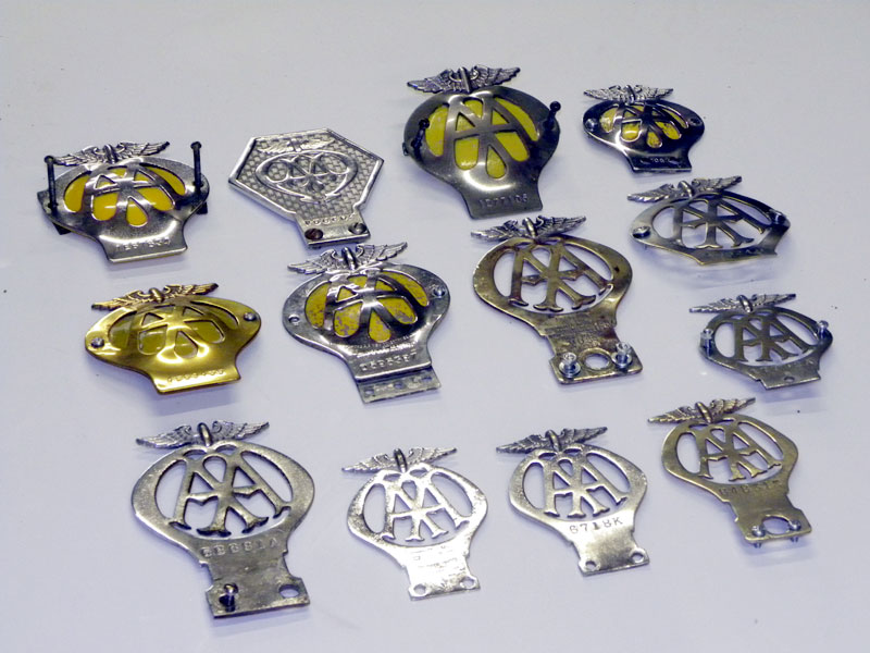 Lot 65 - Collection of AA Badges