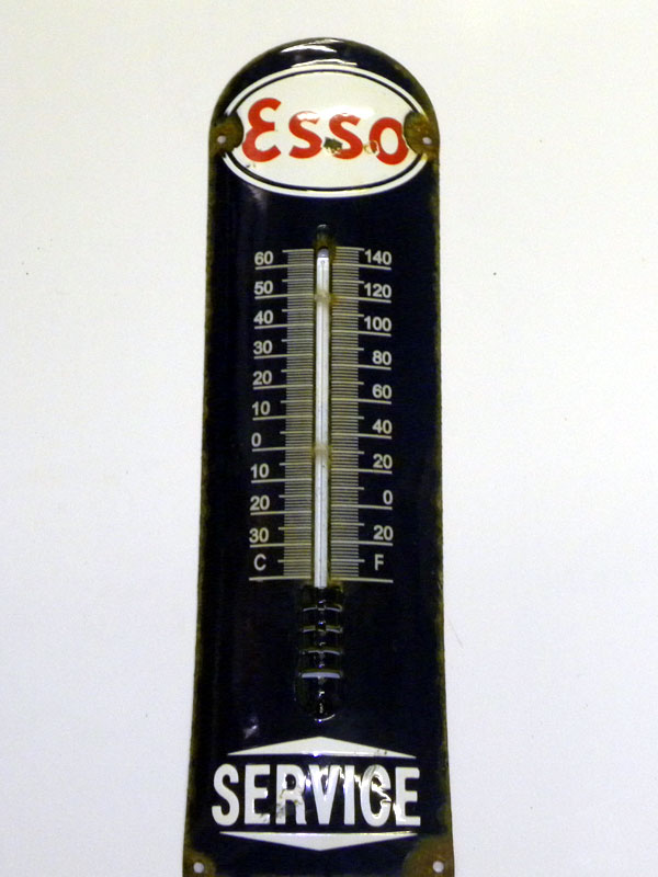 Lot 36 - Early Esso Enamel Garage Thermometer