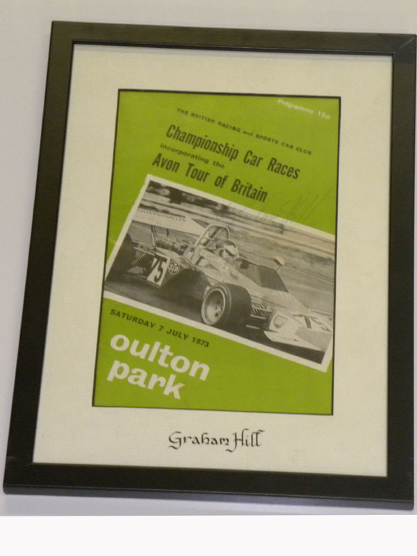 Lot 16 - Graham Hill Signed Programme Cover