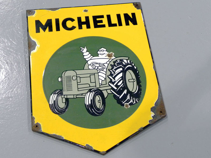 Lot 37 - Michelin Tractor Tyres Pictorial Enamel Sign