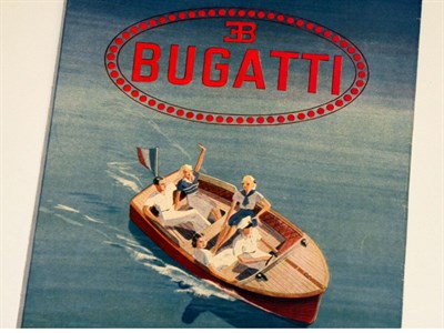 Lot 8 - Bugatti Motor Boats Sales Brochure