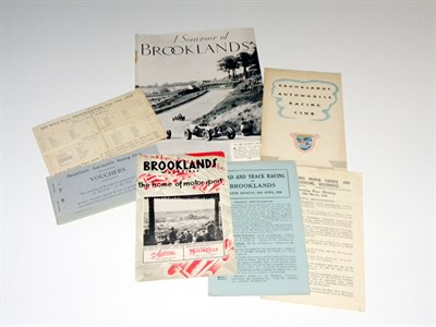 Lot 11 - Important Collection of Brooklands Paperwork