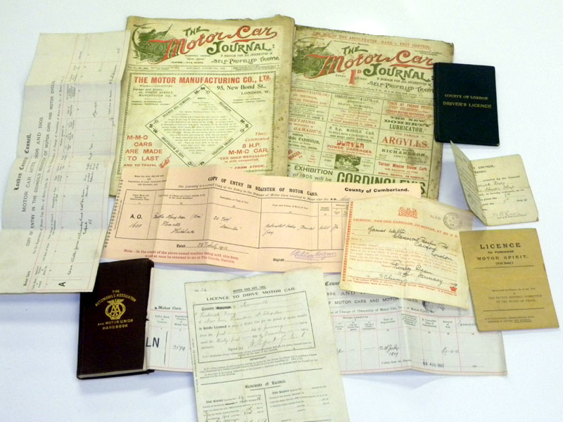 Lot 4 - Important Early Motorcar Paperwork