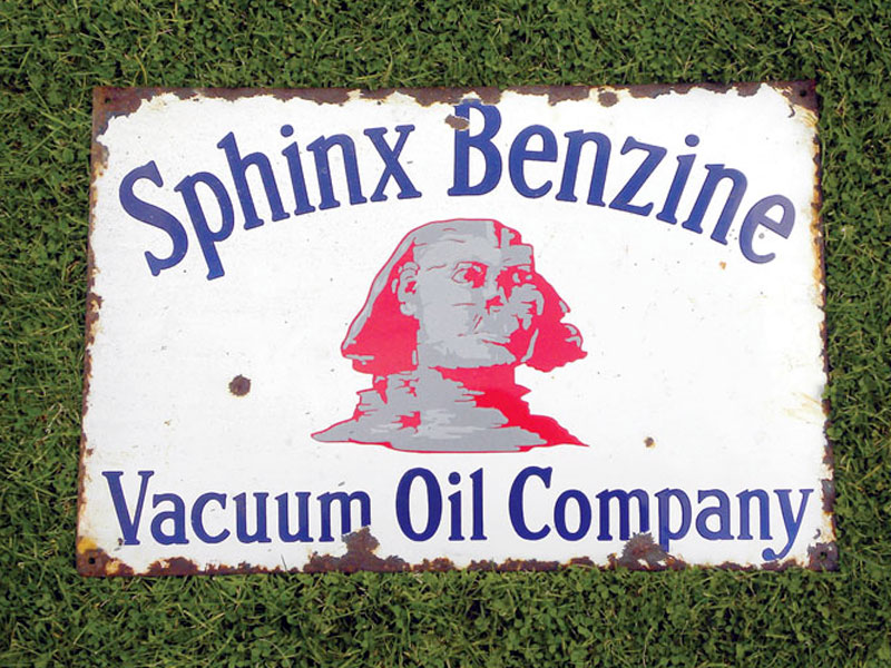 Lot 48 - Sphinx Benzine Enamel Advertising Sign