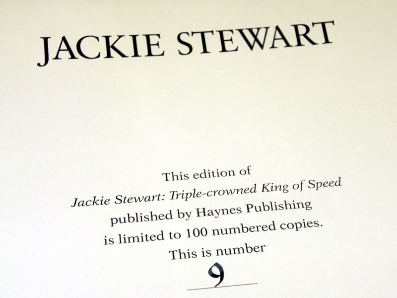 Lot 7 - 'Jackie Stewart' by Ludvigsen