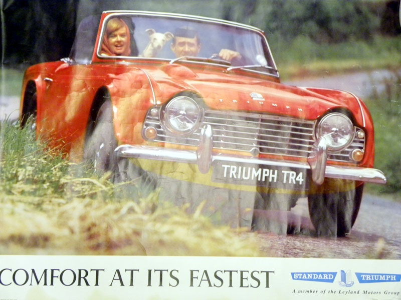 Lot 26 - Triumph TR4 Showroom Poster