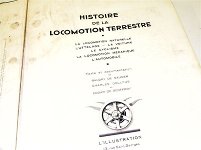 Lot 142 - Histoire De La Locomotion Terrestre Folio