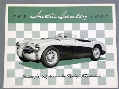 Lot 141 - Austin Healey 100S Original Sales Brochure