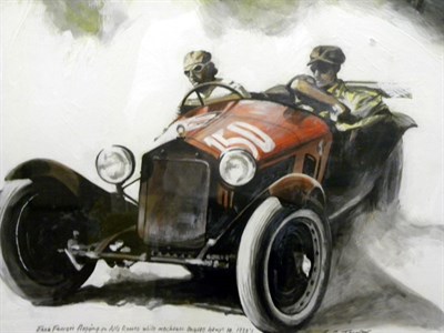 Lot 506 - Enzo Ferrari Alfa Romeo Artwork By B.D. Taylor