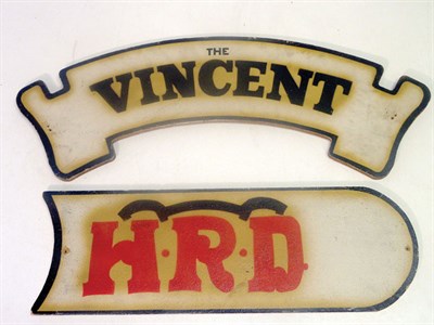 Lot 709 - Two Vincent 'HRD' Signs