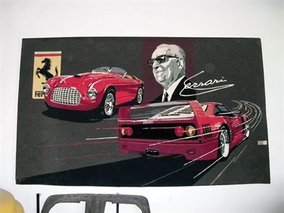 Lot 507 - Keith Collins Ferrari Tapestry