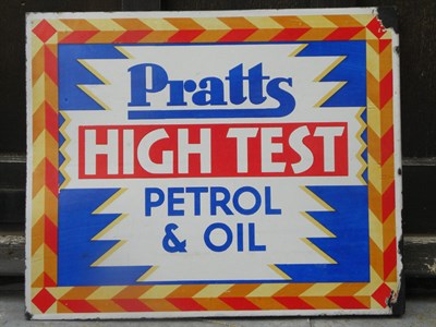 Lot 14 - Pratts High Test Enamel Sign