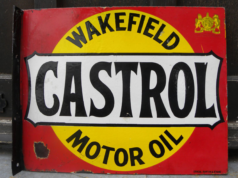 Lot 19 - 'Wakefield Castrol' Enamel Sign