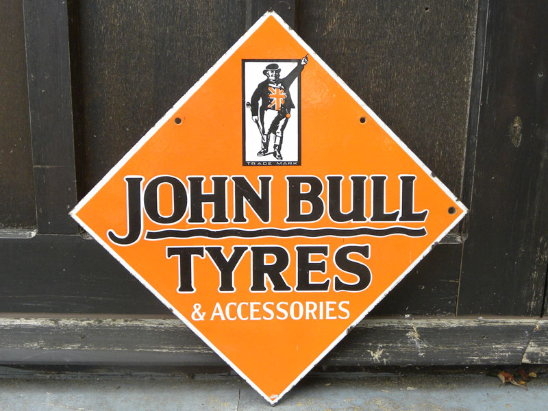 Lot 28 - John Bull Tyres Enamel Sign