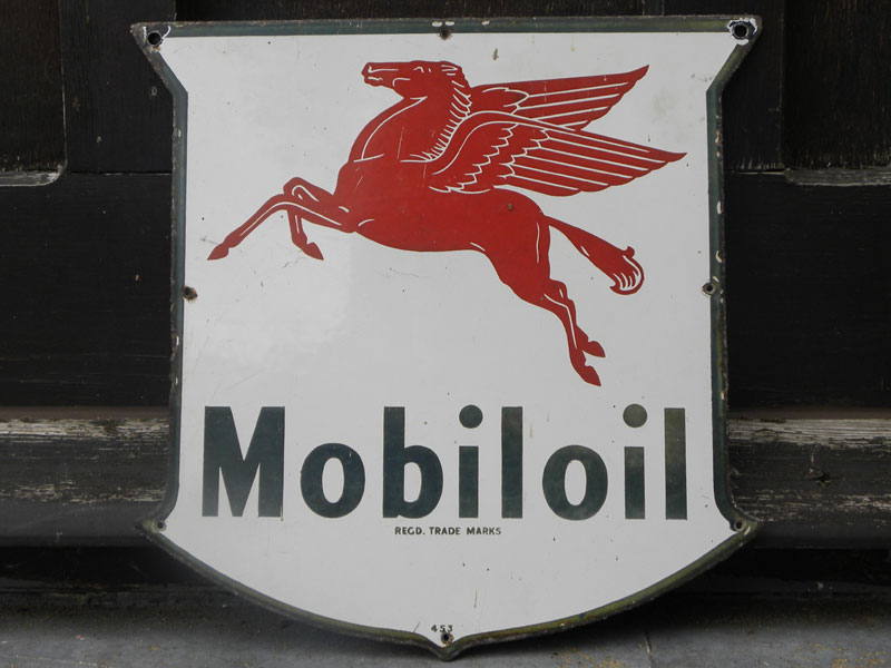 Lot 32 - Mobiloil Enamel Sign
