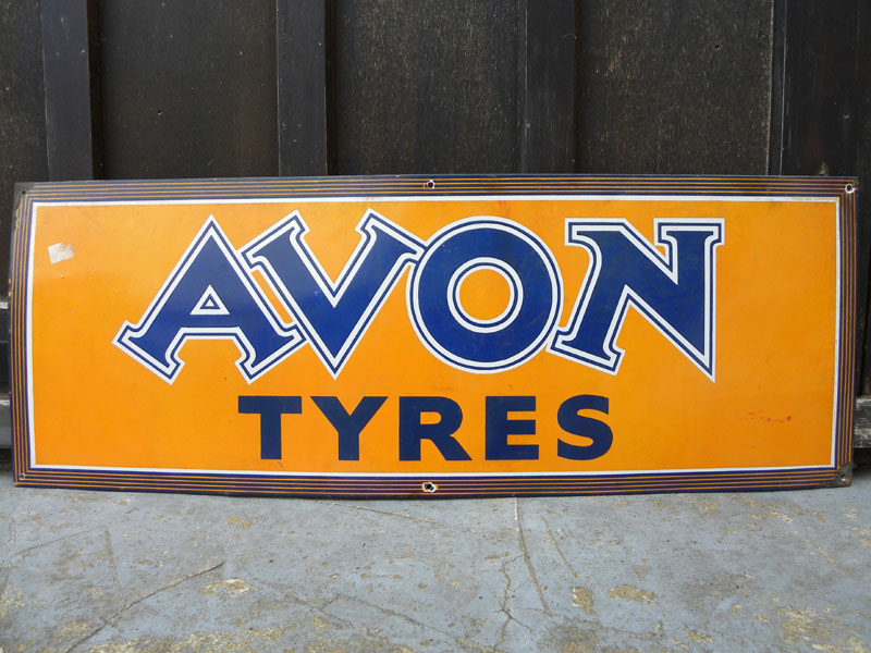 Lot 41 - Avon Tyres Enamel Sign