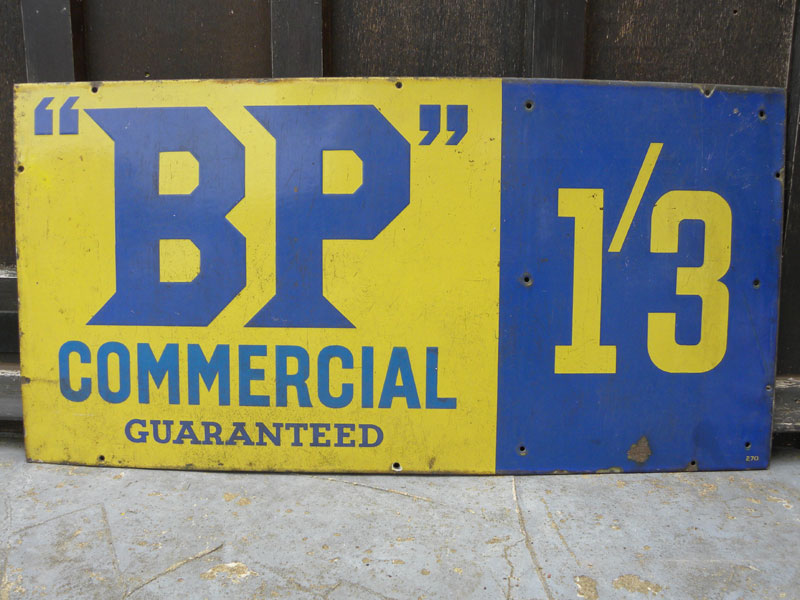 Lot 43 - BP 'Commercial' Enamel Sign