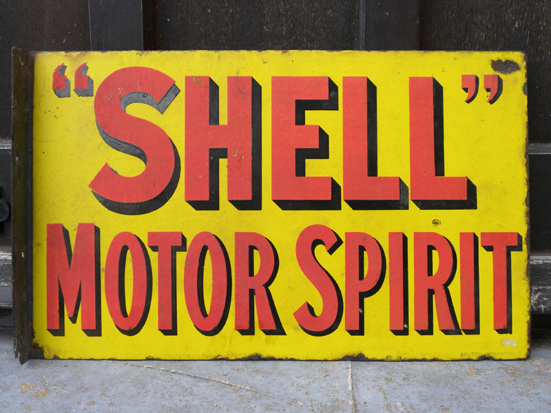 Lot 45 - Shell 'Motor Spirit' Enamel Sign