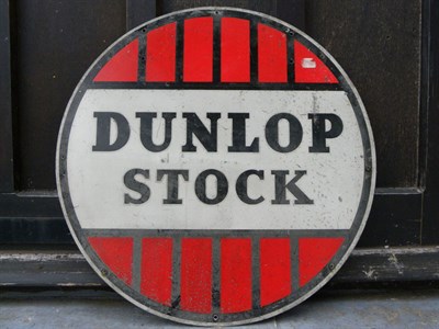 Lot 57 - Dunlop Stock Advertising Sign