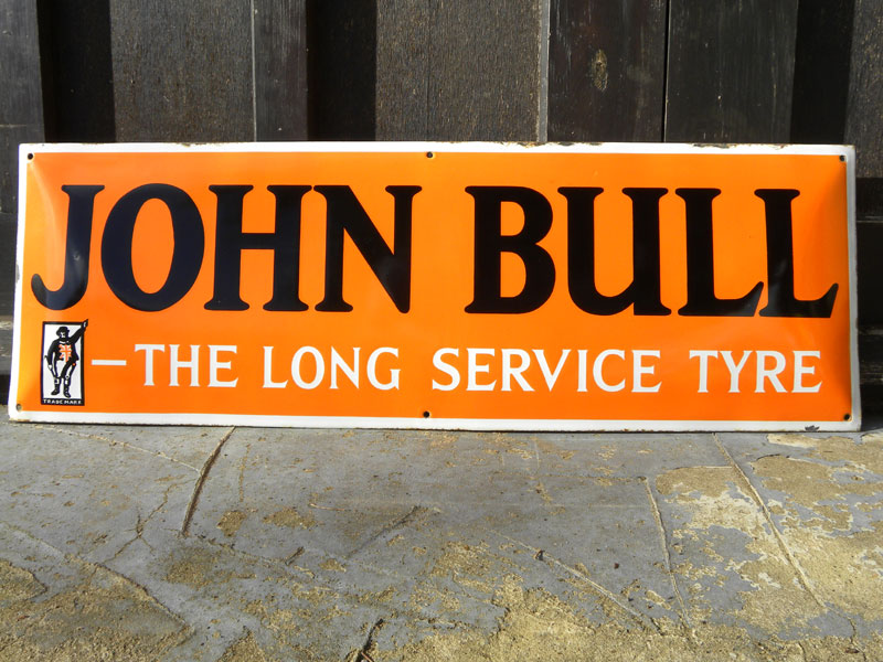 Lot 65 - John Bull Tyres Enamel Sign