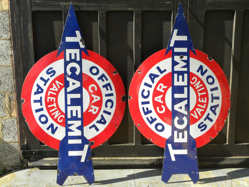 Lot 70 - A Rare Pair of Tecalemit Signs