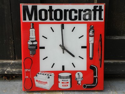 Lot 124 - A Motorcraft Wall Clock