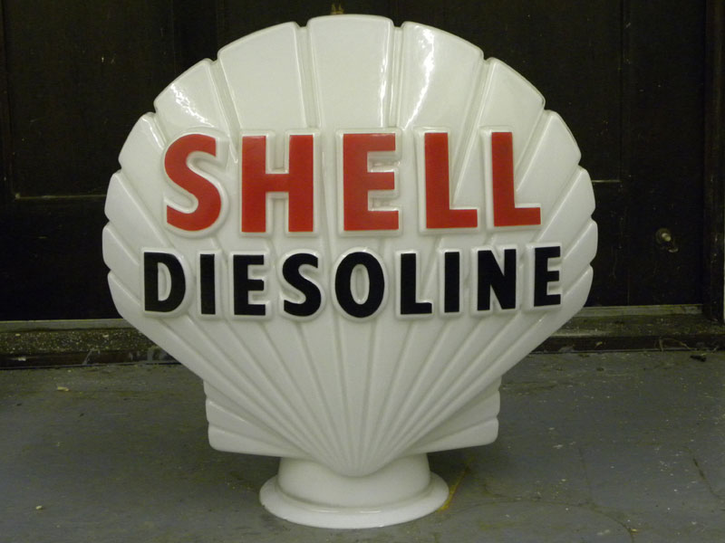 Lot 93 - 'Shell Diesoline' Petrol Pump Globe