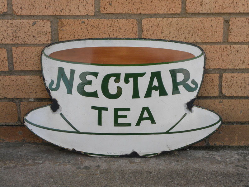 Lot 125 - Nectar Tea Enamel Sign