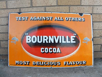 Lot 137 - 'Bournville Cocoa' Enamel Sign