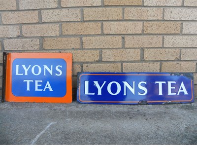Lot 138 - Two 'Lyons Tea' Enamel Signs